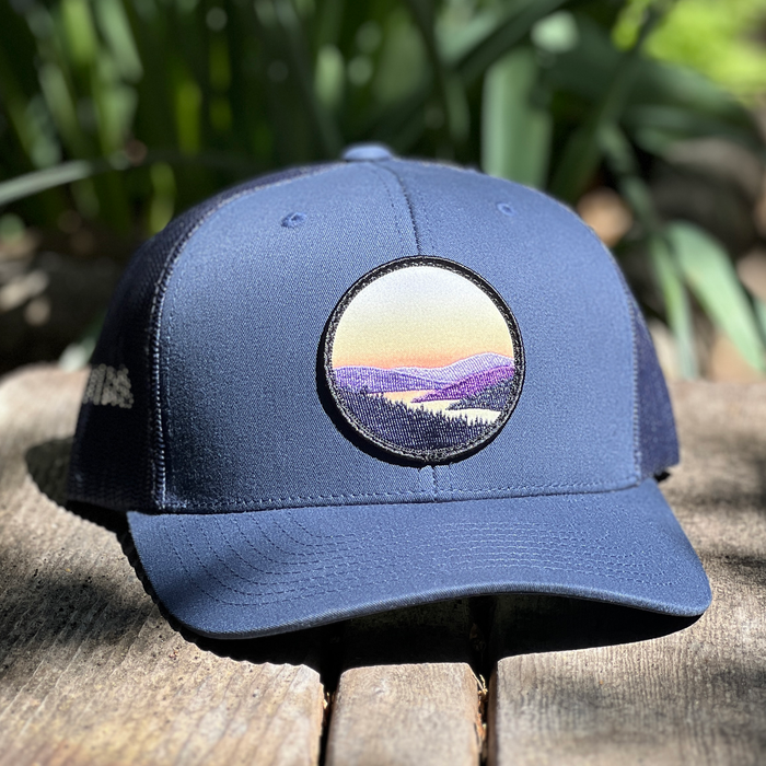Lakeview Curved-Brim Trucker, Navy