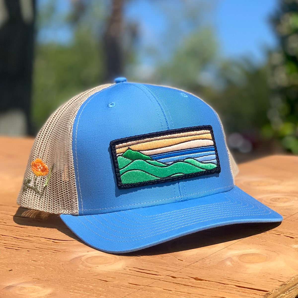 California Poppy Special Edition - Curved Brim Trucker – Tommy Breeze