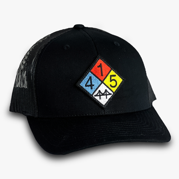 415 Curved-Brim Trucker (Black)