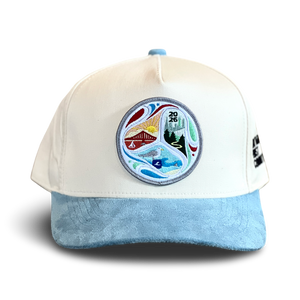 World Cup Curved-Brim Snapback (Cream/Sky)