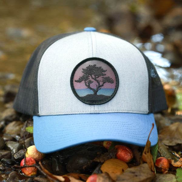 Blackout Cypress Curved-Brim Trucker (Stone/Ocean/Charcoal)