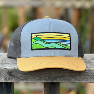 Gold Ridgecrest Curved-Brim Trucker (Stone/Clay/Charcoal)