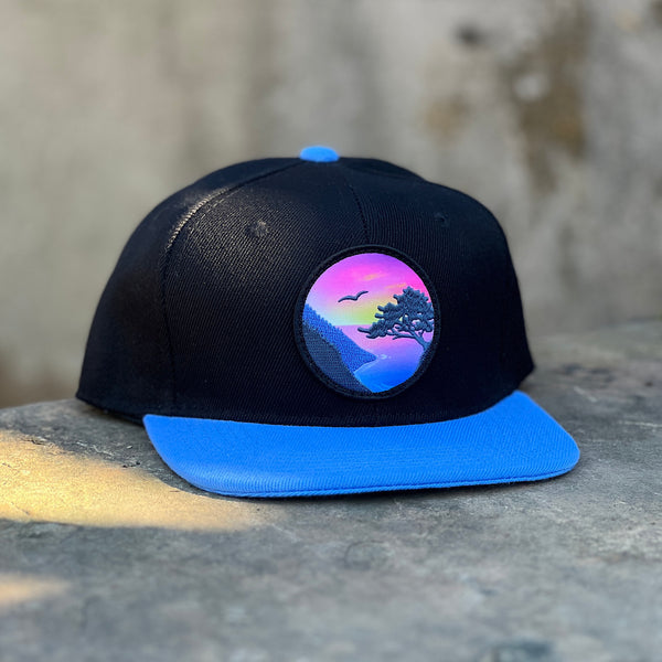 Vista Kids’ Snapback (Black/Ocean)