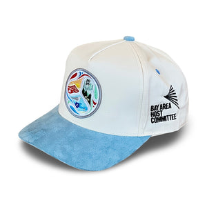 World Cup Curved-Brim Snapback (Cream/Sky)
