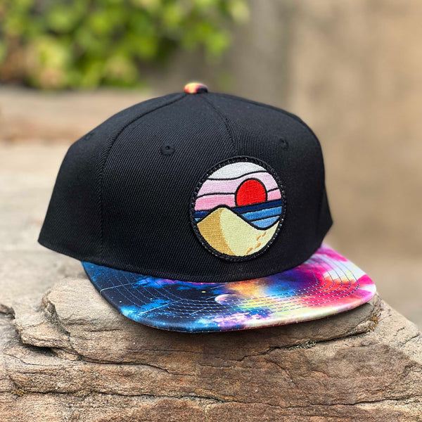 Kids’ Beach Day Snapback (Black/Galaxy)