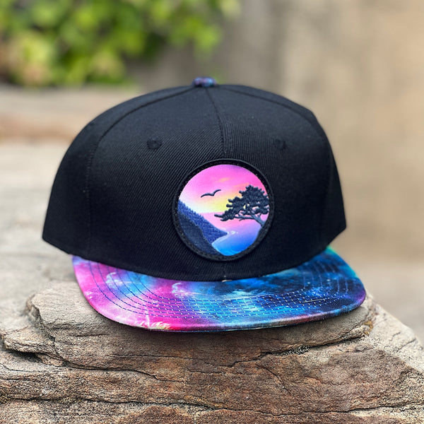 Kids’ Vista Snapback (Black/Galaxy)