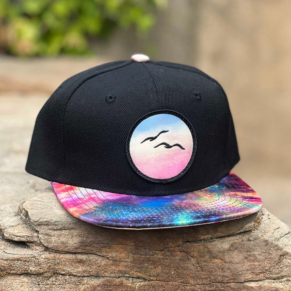 Kids’ Birds Snapback (Black/Galaxy)