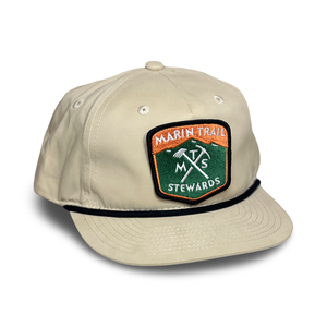 Marin Trail Stewards Rope Hat (Tan/Black)