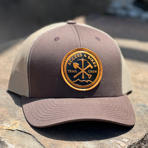 A4B Trail Crew Curved-Brim Trucker (Brown/Sand)