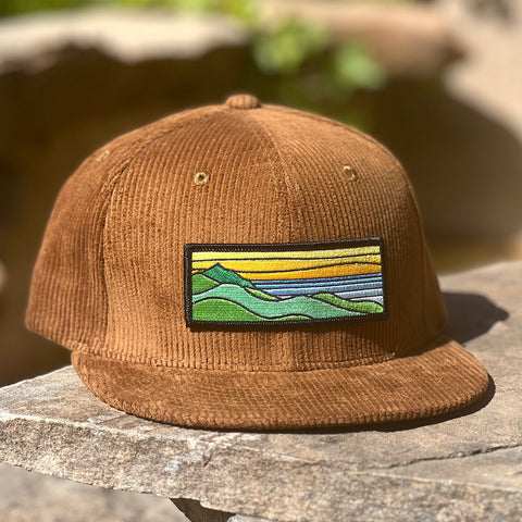 Corduroy Snapback (Brown) with Ridgecrest Patch