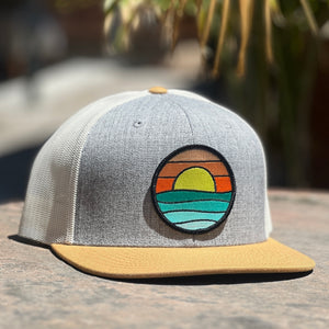 Serenity Flat-Brim Trucker (Stone/Clay/Ivory)