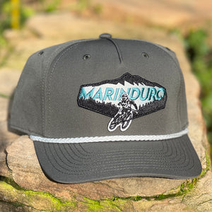 Marinduro Classic Rope Hat (Charcoal/White)