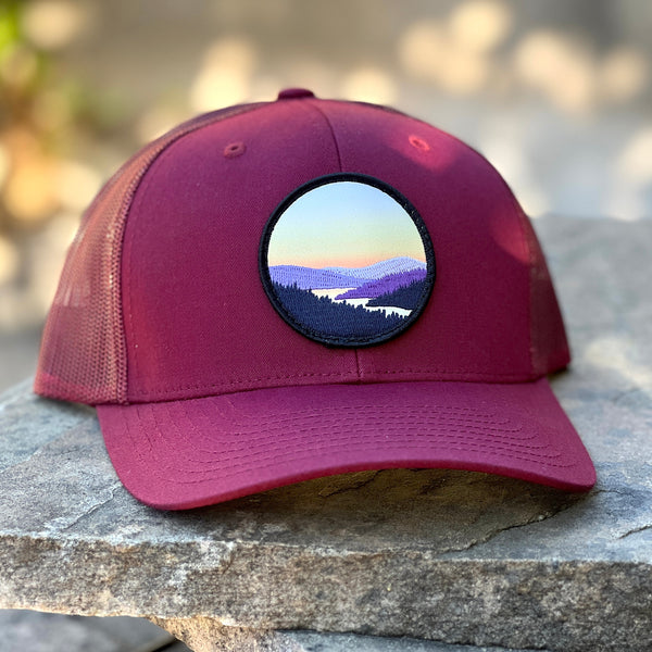 Lakeview Curved-Brim Trucker (Maroon)