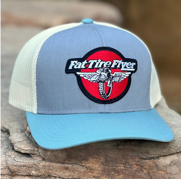 Fat Tire Flyer Trucker Hat (Stone/Sage/Ivory)