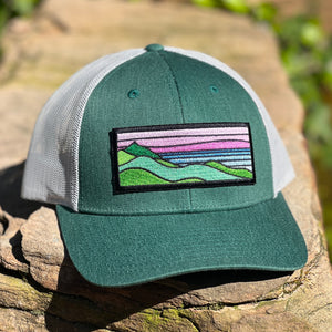 Pink Ridgecrest Trucker (Emerald/Silver)