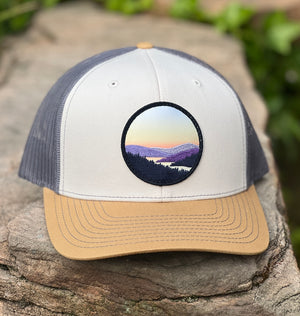 Lakeview Curved-Brim Trucker (Ivory/Clay/Steel)