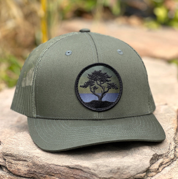 Blackout Cypress Curved-Brim Trucker (Olive)