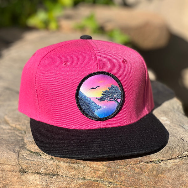 Vista Kids’ Snapback (Magenta/Black)