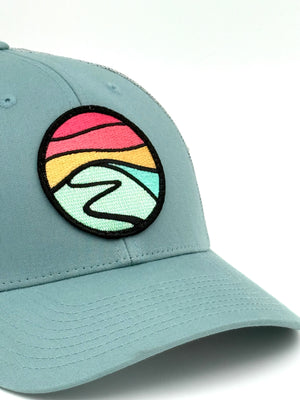 Hilltop Curved-Brim Trucker (Sage/Smoke)