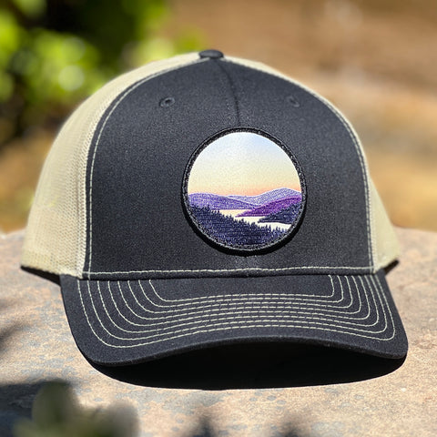 Lakeview Curved-Brim Trucker (Black/Gold)