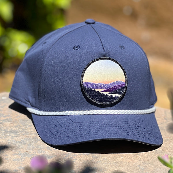 Lakeview Classic Rope Hat (Navy/White)