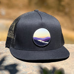 Lakeview Flat-Brim Trucker (Black)