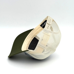 Pink Ridgecrest Curved-Brim Trucker (Stone/Moss/Ivory)