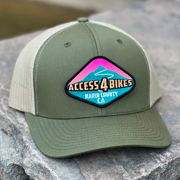 A4B Curved-Brim Trucker (Moss/Sand)