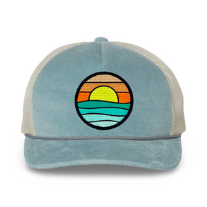Corduroy Trucker (Sky/Ivory)