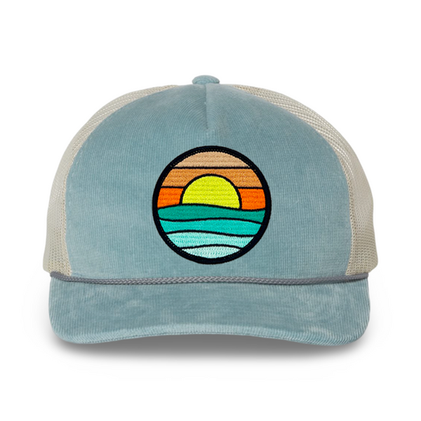 Corduroy Trucker (Sky/Ivory)