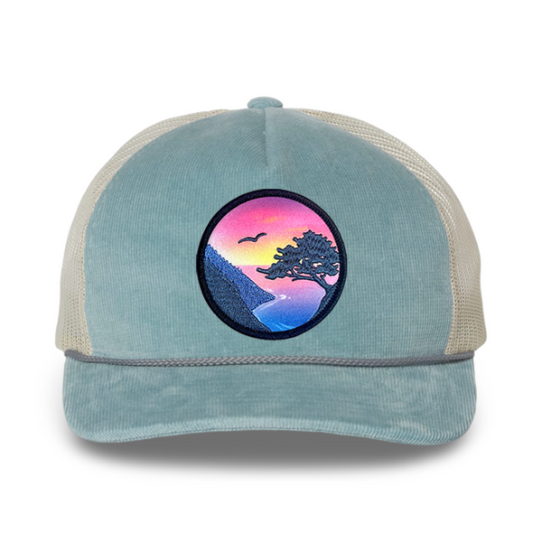 Corduroy Trucker (Sky/Ivory)