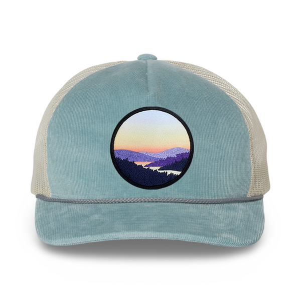 Corduroy Trucker (Sky/Ivory)