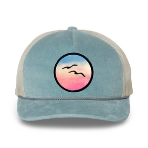 Corduroy Trucker (Sky/Ivory)