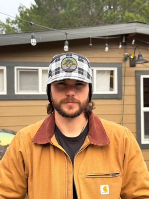 Blackout Cypress Quilted Thermal Hat (Black/White)