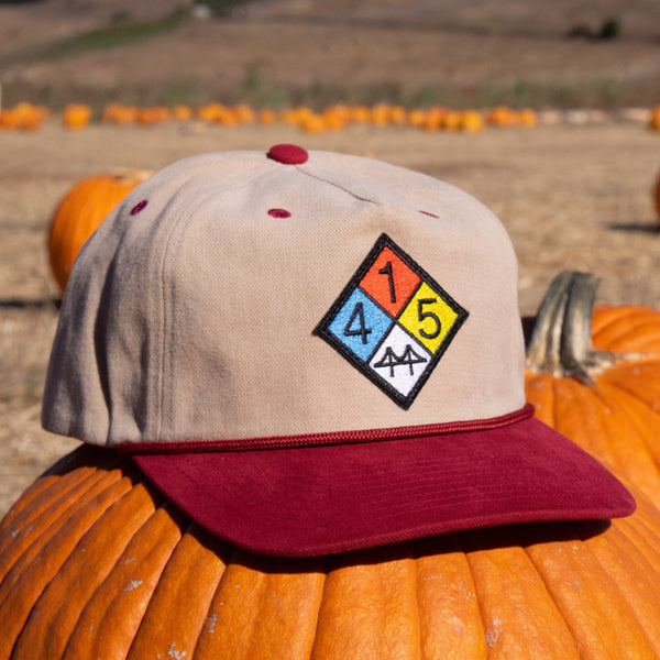 415 Classic Rope Hat (Sand/Maroon)