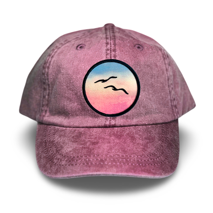 Birds Soft-Top, Maroon