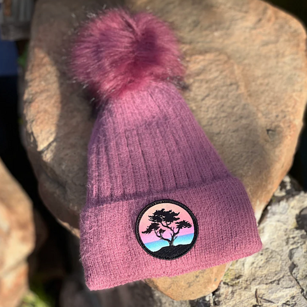 Sundown Cypress Pom Beanie (Blush)