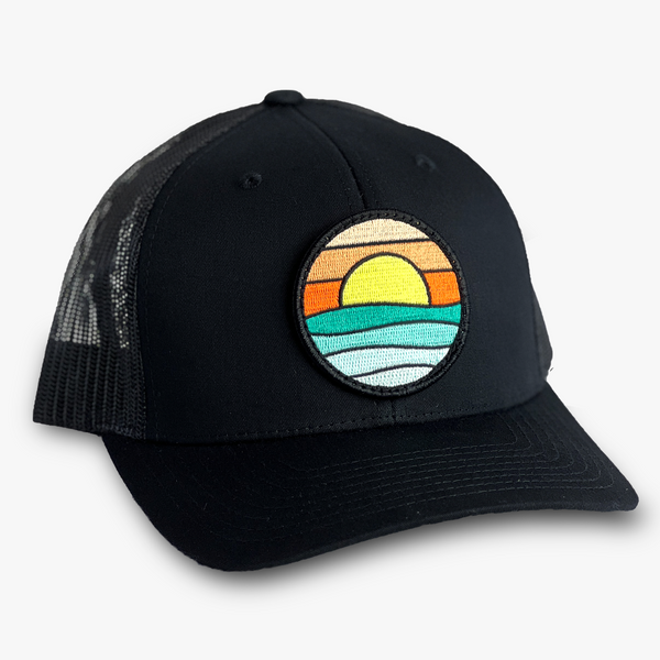 Serenity Curved-Brim Trucker (Black)