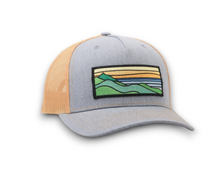 Orange Ridgecrest Curved-Brim Trucker (Stone/Sun)