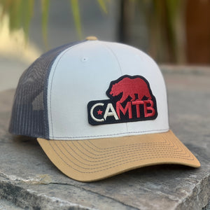 CAMTB Curved-Brim Trucker (Ivory/Clay/Steel)