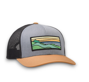 Gold Ridgecrest Curved-Brim Trucker (Stone/Clay/Charcoal)