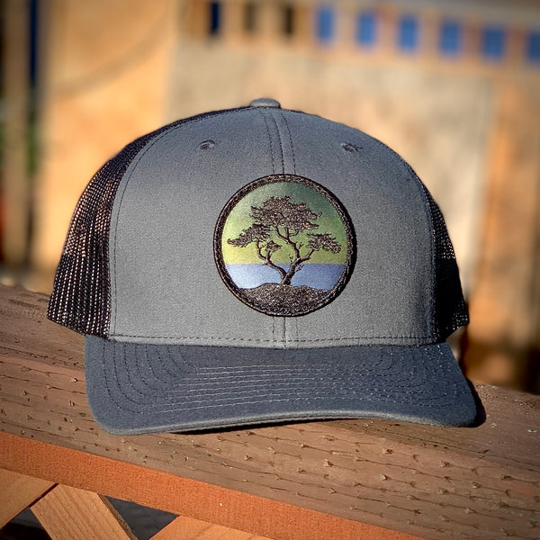 Blackout Cypress Curved-Brim Trucker (Charcoal/Black)