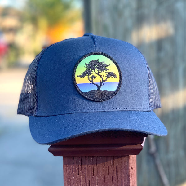 Cypress Curved-Brim Trucker (Navy)