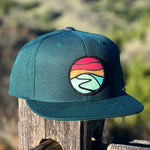 Flat-Brim Snapback (Forest) with Hilltop Patch