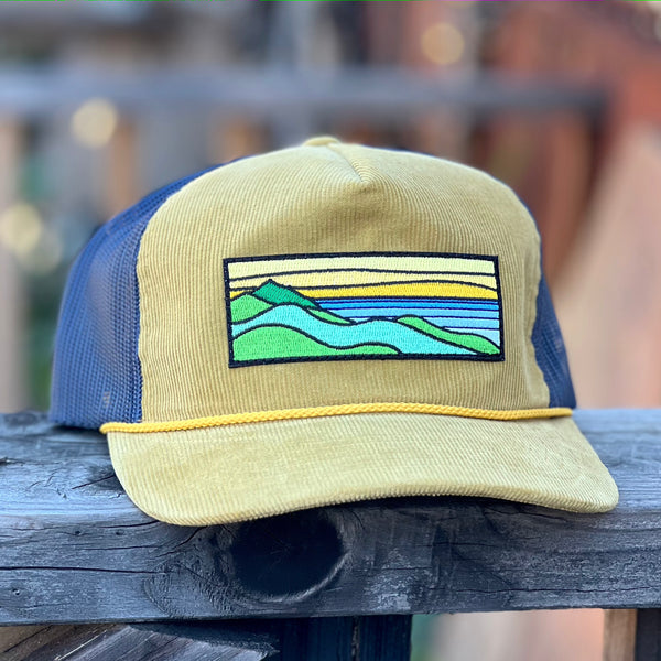 Gold Ridgecrest Corduroy Trucker (Clay/Sapphire)