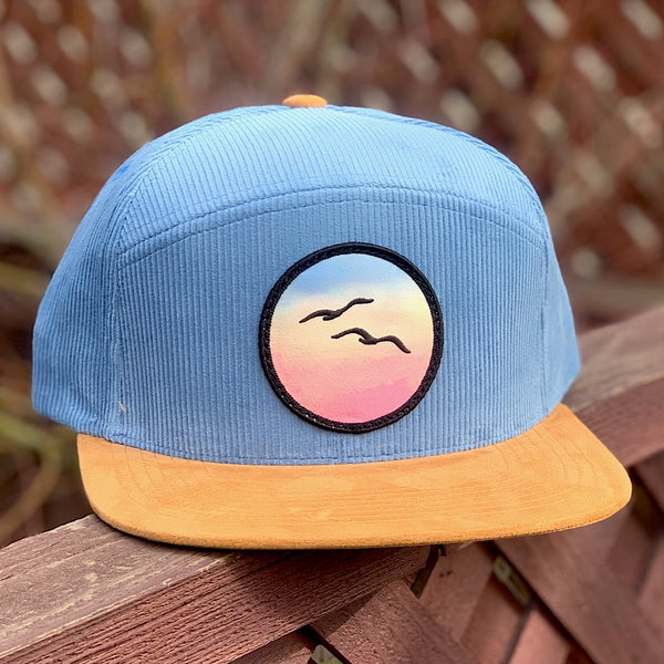 Birds Corduroy Camper (Sky/Clay)