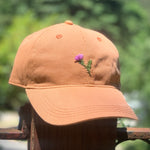 Thistle - Hand-Embroidered Hat by Kelsey Ruggaard