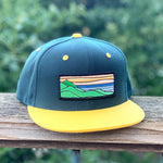 Flat-Brim Snapback (Forest/Yellow) with Ridgecrest Patch