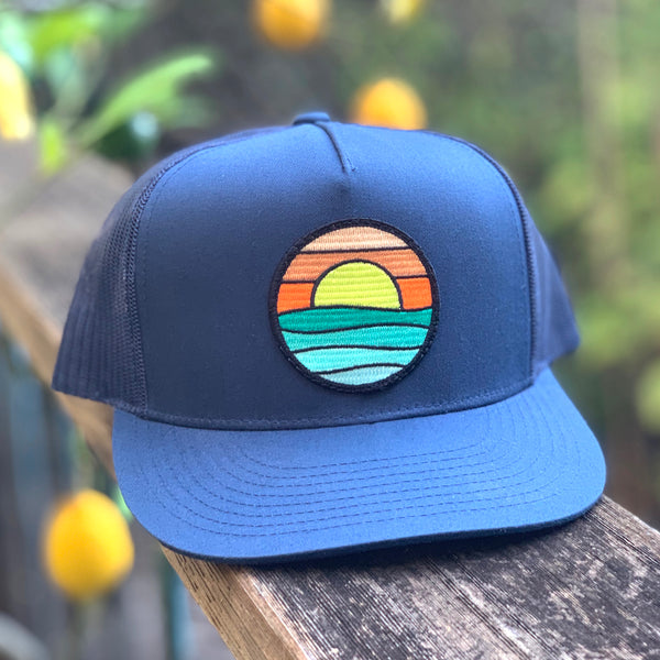 Serenity Flat-Brim Trucker (Navy)