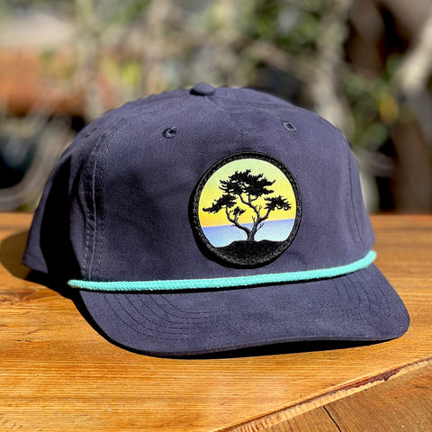 Cypress Rope Hat (Navy/Teal)